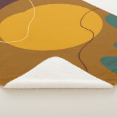 アーストーンオーガニックの形状抽象芸術の背景 シェルパブランケット (3/4)