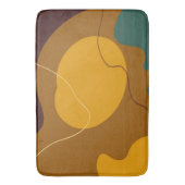 アーストーンオーガニックの形状抽象芸術の背景 バスマット (正面縦)