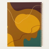 アーストーンオーガニックの形状抽象芸術の背景 プランナー手帳 (裏面)