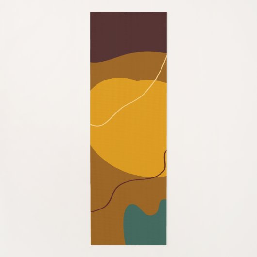 アーストーンオーガニックの形状抽象芸術の背景 ヨガマット (正面)