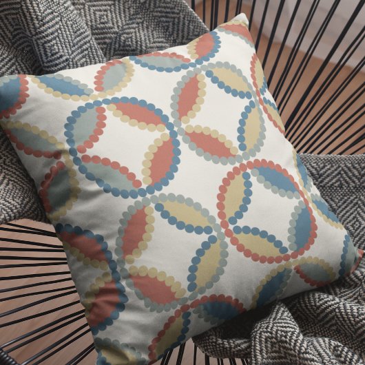 アーストーンオータムカラーフラワーサークル投げピル クッション