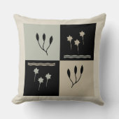 アーストーンクロッカスフラワージオメトリック装飾用クッション クッション (正面)