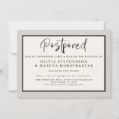 アーストーンズ - 現代の延期イベント発表 招待状 (正面)