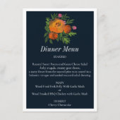 アーストーンバーンオレンジネイビー結婚フローラ メニュー (正面)