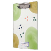 アーストーンパステル抽象芸術ブラシストローク クリップボード (左)