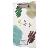 アーストーンパステル抽象芸術ブラシストローク クリップボード (左)