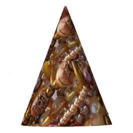 アーストーンビーズプリント パーティーハット