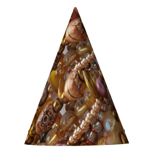 アーストーンビーズプリント パーティーハット (正面)