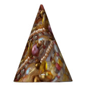 アーストーンビーズプリント パーティーハット (右)