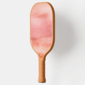 アーストーンピンクオレンジウォーターカラーモノグラム ピックルボールラケット (左)