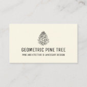 アーストーンベージュフォレストツリーパイン素朴コーン 名刺 (正面)