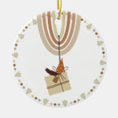 アーストーンボホレインボーアーチギフトツリーオーナメント セラミックオーナメント (正面)