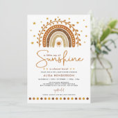 アーストーンボーホレインボースターサンシャインベビーシャワー 招待状 (スタンド正面)