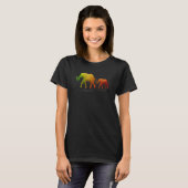アーストーンマザー&ベビーゾウ Tシャツ (正面フル)