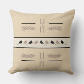 アーストーンモダン幾何学的フローラ装飾用クッション クッション (正面)