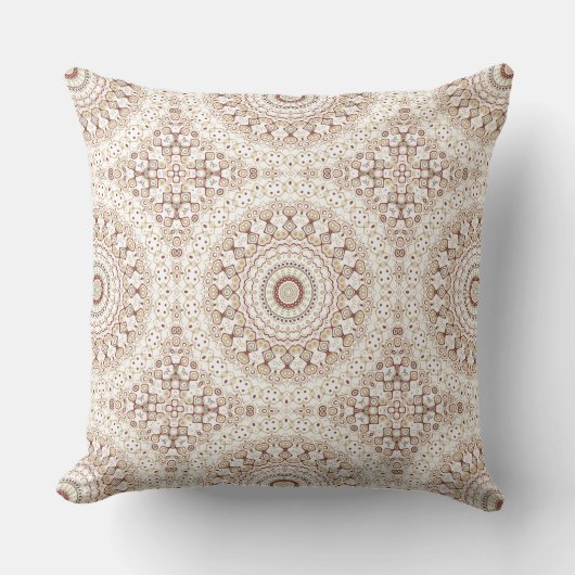 アーストーン幾何曼荼羅のパターン クッション (正面)