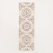 アーストーン幾何曼荼羅のパターン ヨガマット (裏面)