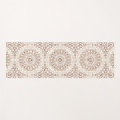 アーストーン幾何曼荼羅のパターン ヨガマット (正面(横))