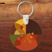アーストーン抽象芸術カラーアートプリントデザイン キーホルダー (正面)