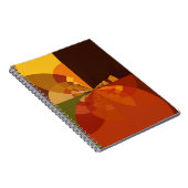 アーストーン抽象芸術カラーアートプリントデザイン ノートブック (右側)