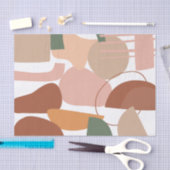 アーストーン抽象芸術パターン 薄葉紙 (クラフト)