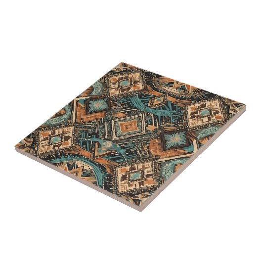 アーストーン抽象芸術幾何学的パターン タイル (側面)