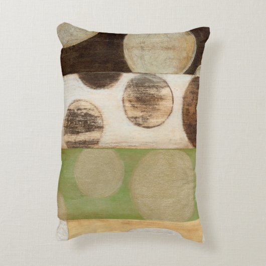 アーストーン木材パネ絵画ルと円 アクセントクッション (裏面(縦))