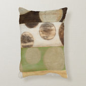 アーストーン木材パネ絵画ルと円 アクセントクッション (正面(垂直))