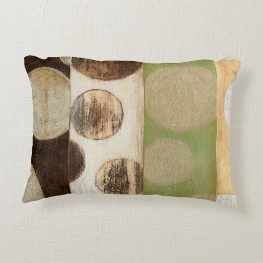 アーストーン木材パネ絵画ルと円 アクセントクッション (裏面)