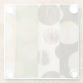 アーストーン木材パネ絵画ルと円 ガラスコースター (裏面)