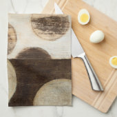アーストーン木材パネ絵画ルと円 キッチンタオル (四つ折り)