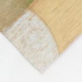 アーストーン木材パネ絵画ルと円 フリースブランケット (角)