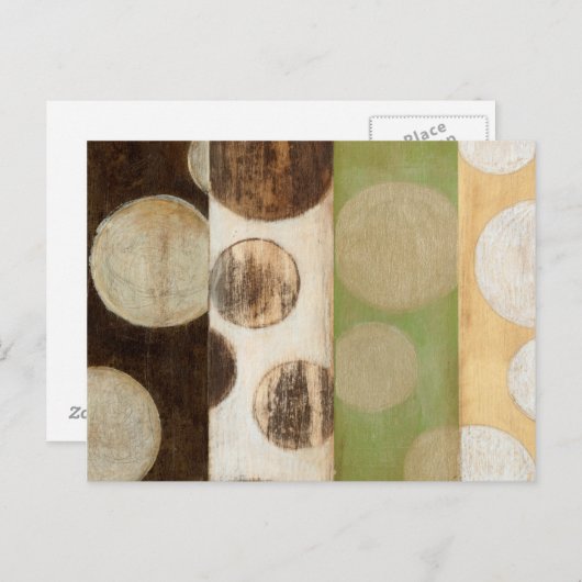 アーストーン木材パネ絵画ルと円 ポストカード (正面/裏面)