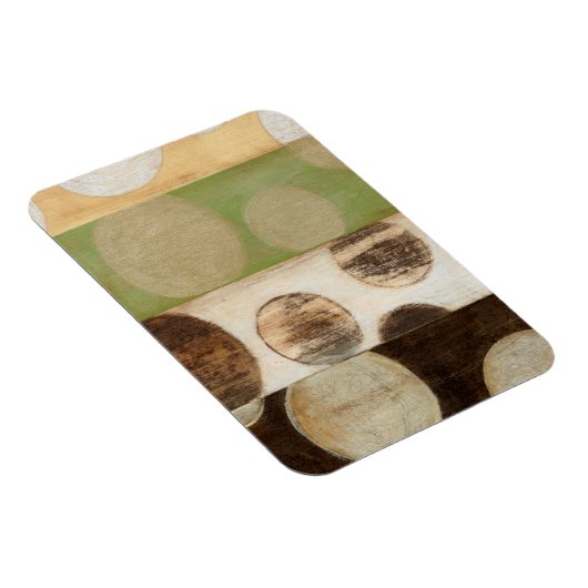 アーストーン木材パネ絵画ルと円 マグネット (右側)