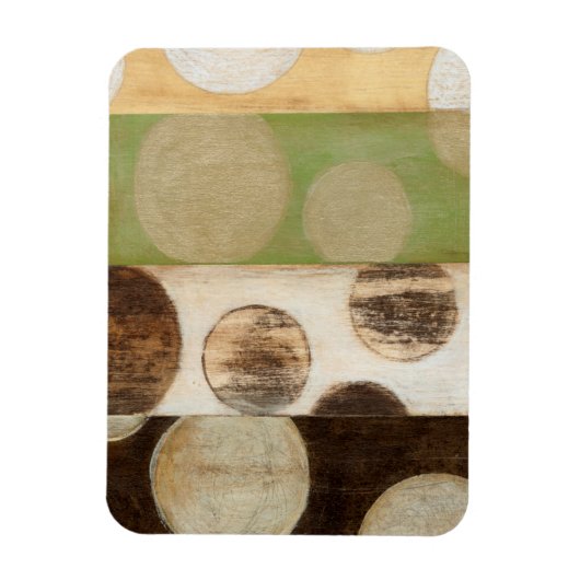 アーストーン木材パネ絵画ルと円 マグネット (縦)