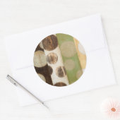 アーストーン木材パネ絵画ルと円 ラウンドシール (封筒)