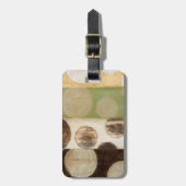 アーストーン木材パネ絵画ルと円 ラゲッジタグ (正面縦)