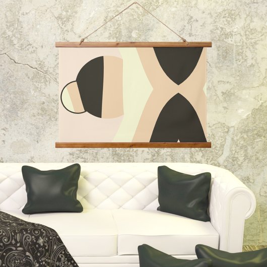 アーストーン波モダンボール抽象芸術アート 吊り下げ型タペストリー