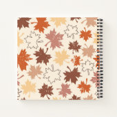 アーストーン秋のメープル離れデザイン ノートブック (裏面)