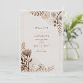 アーストーン素朴フォークフローラ結婚ズ 招待状 (スタンド正面)