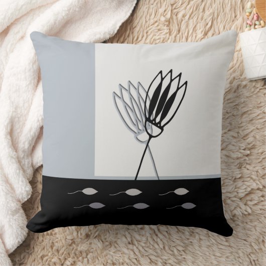 アーストーン素朴ミニマルフローラ装飾用クッション クッション (ブランケット)