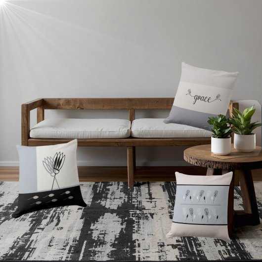 アーストーン素朴ミニマルフローラ装飾用クッション クッション