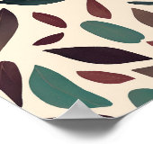 アーストーン葉ミニマリスト ポスター (角)