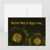 アーストーン グリーン レイズ フラクタル アートワーク オーダーメイド ポストカード (正面/裏面)