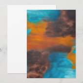 アーストーン ブルーズ アブストラクト 招待状 (正面/裏面)