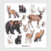 アースト素朴ーン水カラー動物のビニールシール シール (シート)