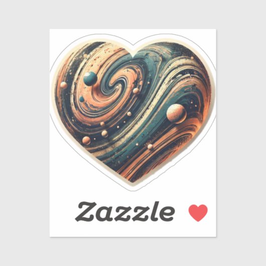 アースト芸術的ーングランジハートビニル シール (シート)