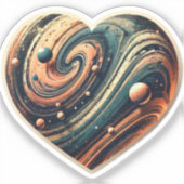 アースト芸術的ーングランジハートビニル シール (正面)