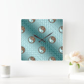 アースネーク年 スクエア壁時計 (ホーム)