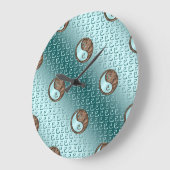 アースネーク年 ラージ壁時計 (傾斜)